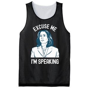 President Kamala Harris Excuse Me Im Speaking Mesh Reversible Basketball Jersey Tank