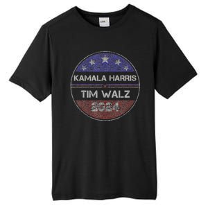 Patriotic Kamala Harris Tim Walz 2024 For President Tall Fusion ChromaSoft Performance T-Shirt