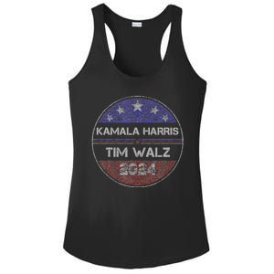 Patriotic Kamala Harris Tim Walz 2024 For President Ladies PosiCharge Competitor Racerback Tank