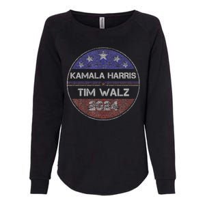 Patriotic Kamala Harris Tim Walz 2024 For President Womens California Wash Sweatshirt