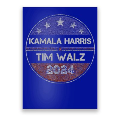 Patriotic Kamala Harris Tim Walz 2024 For President Poster