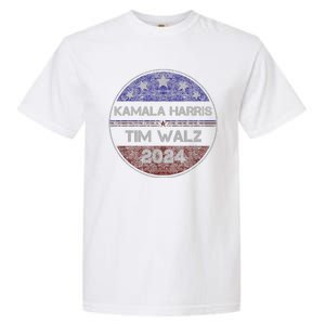 Patriotic Kamala Harris Tim Walz 2024 For President Garment-Dyed Heavyweight T-Shirt