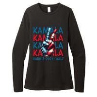 Peace Kamala Harris Tim Walz Womens CVC Long Sleeve Shirt