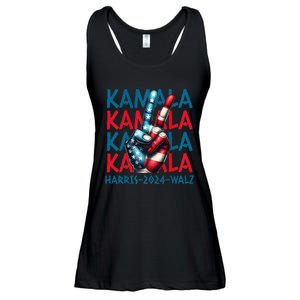 Peace Kamala Harris Tim Walz Ladies Essential Flowy Tank