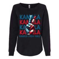 Peace Kamala Harris Tim Walz Womens California Wash Sweatshirt