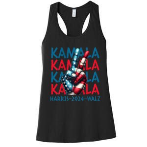 Peace Kamala Harris Tim Walz Women's Racerback Tank