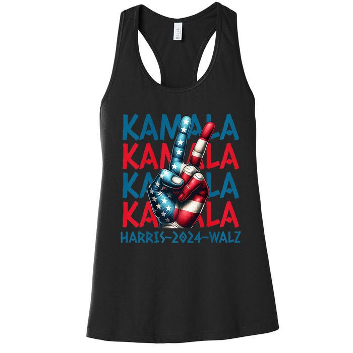 Peace Kamala Harris Tim Walz Women's Racerback Tank