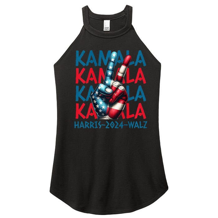 Peace Kamala Harris Tim Walz Women's Perfect Tri Rocker Tank