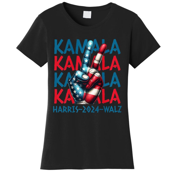 Peace Kamala Harris Tim Walz Women's T-Shirt