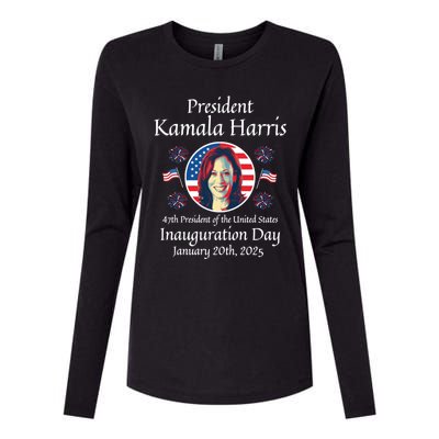 President Kamala Harris Inauguration 2025 Memorabilia Gift Womens Cotton Relaxed Long Sleeve T-Shirt