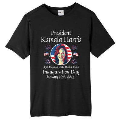 President Kamala Harris Inauguration 2025 Memorabilia Gift Tall Fusion ChromaSoft Performance T-Shirt