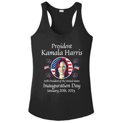 President Kamala Harris Inauguration 2025 Memorabilia Gift Ladies PosiCharge Competitor Racerback Tank