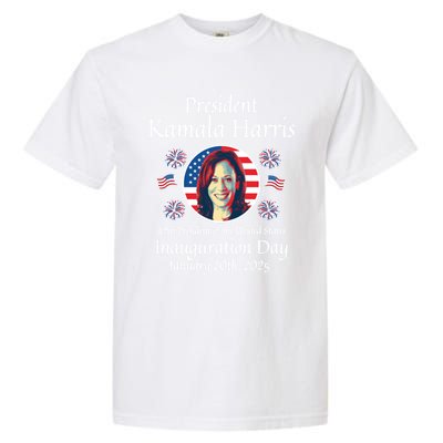 President Kamala Harris Inauguration 2025 Memorabilia Gift Garment-Dyed Heavyweight T-Shirt