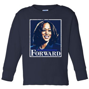 President Kamala Harris Forward Presidential Election 2024 Toddler Long Sleeve Shirt