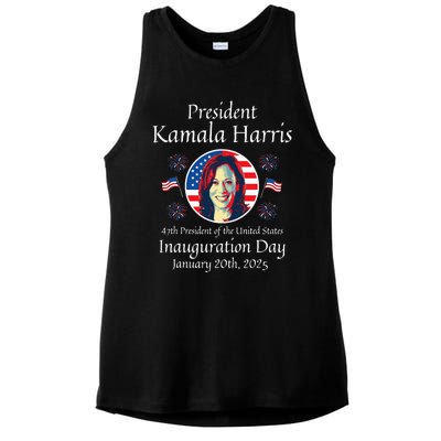 President Kamala Harris Inauguration 2025 Ladies PosiCharge Tri-Blend Wicking Tank