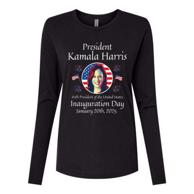 President Kamala Harris Inauguration 2025 Womens Cotton Relaxed Long Sleeve T-Shirt