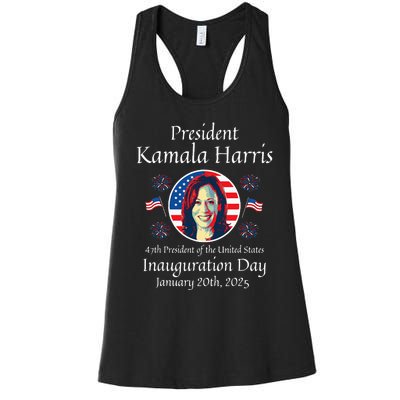 President Kamala Harris Inauguration 2025 Women's Racerback Tank