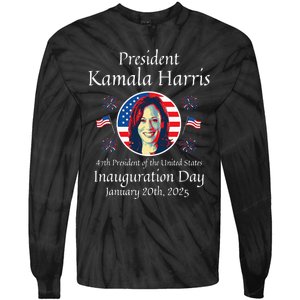 President Kamala Harris Inauguration 2025 Tie-Dye Long Sleeve Shirt