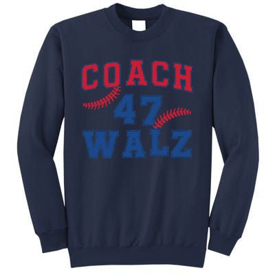 President Kamala Harris Funny Baseball Style Coach 47 Walz Sweatshirt