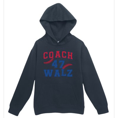 President Kamala Harris Funny Baseball Style Coach 47 Walz Urban Pullover Hoodie