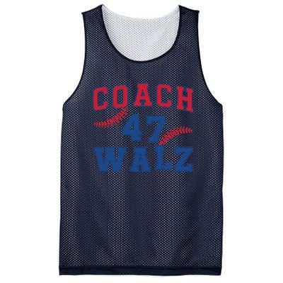 President Kamala Harris Funny Baseball Style Coach 47 Walz Mesh Reversible Basketball Jersey Tank