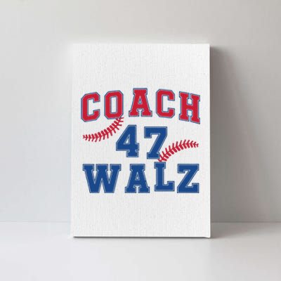 President Kamala Harris Funny Baseball Style Coach 47 Walz Canvas