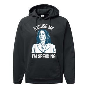 President Kamala Harris Excuse Me IM Speaking Performance Fleece Hoodie