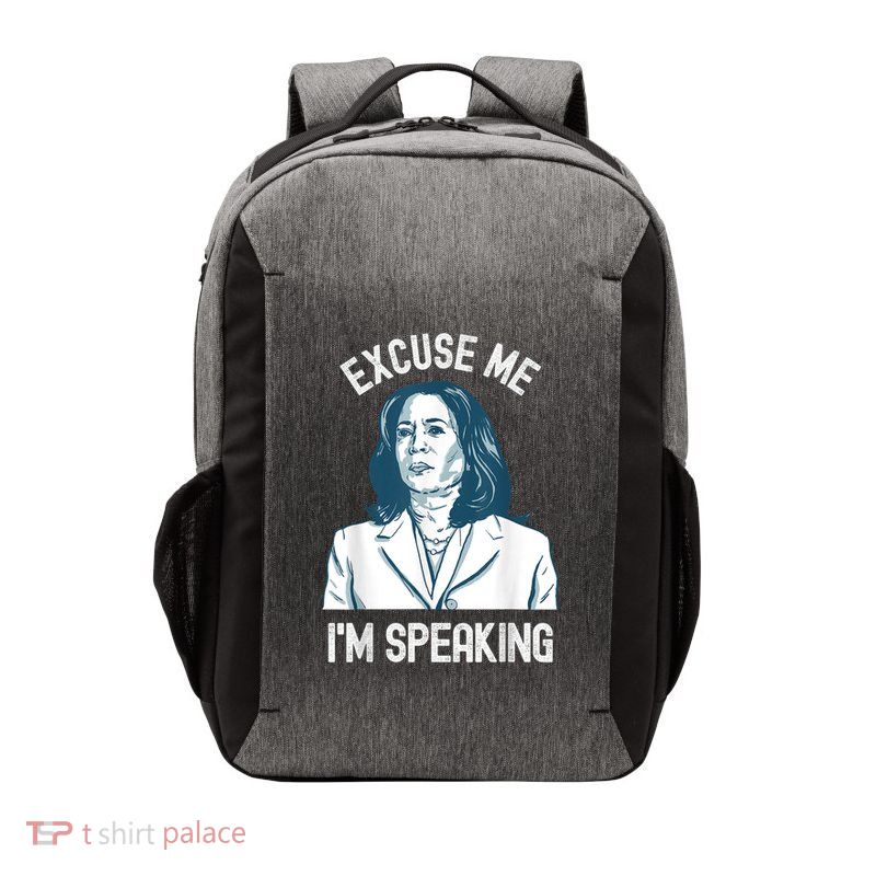 President Kamala Harris Excuse Me IM Speaking Vector Backpack