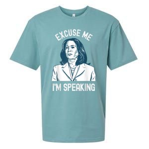 President Kamala Harris Excuse Me IM Speaking Sueded Cloud Jersey T-Shirt