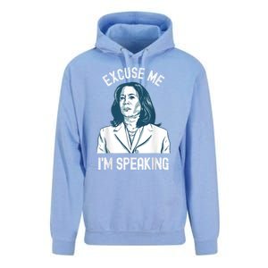 President Kamala Harris Excuse Me IM Speaking Unisex Surf Hoodie