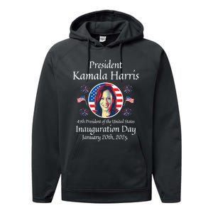 President Kamala Harris Inauguration 2025 Memorabilia Performance Fleece Hoodie