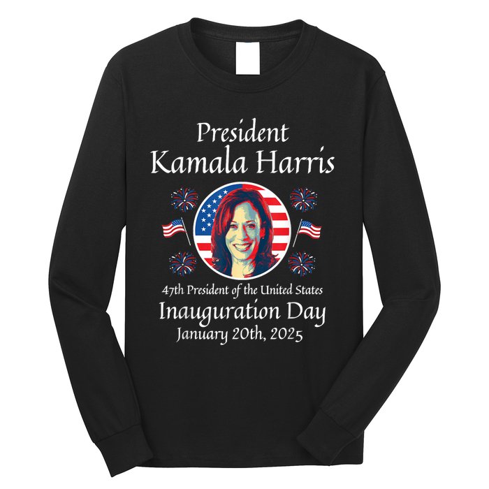 President Kamala Harris Inauguration 2025 Memorabilia Long Sleeve Shirt