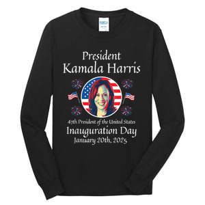 President Kamala Harris Inauguration 2025 Memorabilia Tall Long Sleeve T-Shirt