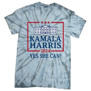 Pro Kamala Harris Yes She Can Kamala Harris 2024 President Tie-Dye T-Shirt