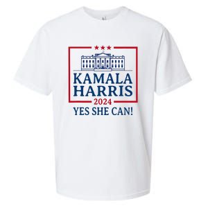 Pro Kamala Harris Yes She Can Kamala Harris 2024 President Sueded Cloud Jersey T-Shirt