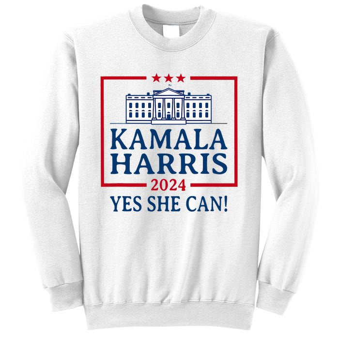 Pro Kamala Harris Yes She Can Kamala Harris 2024 President Sweatshirt