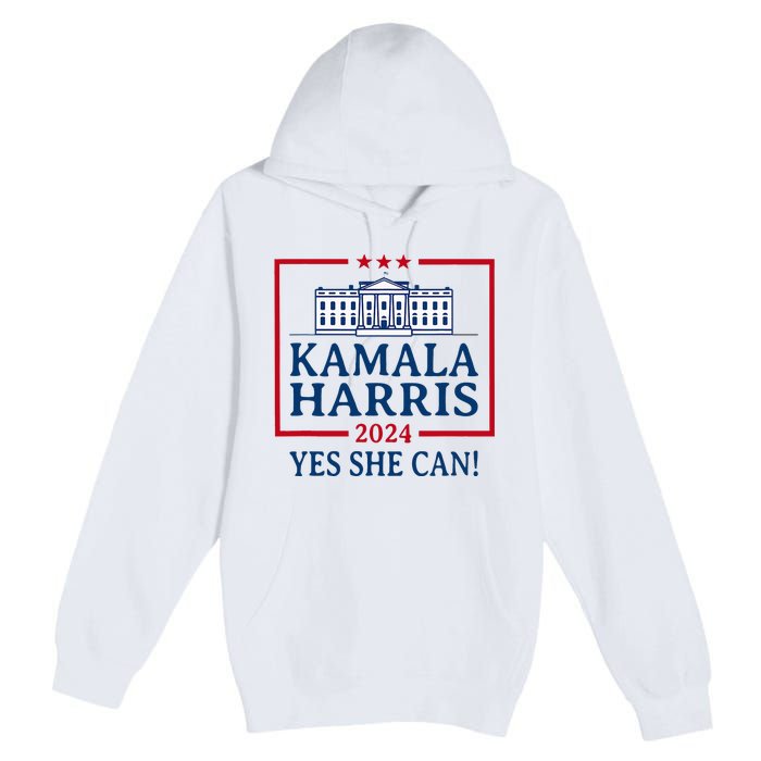 Pro Kamala Harris Yes She Can Kamala Harris 2024 President Premium Pullover Hoodie