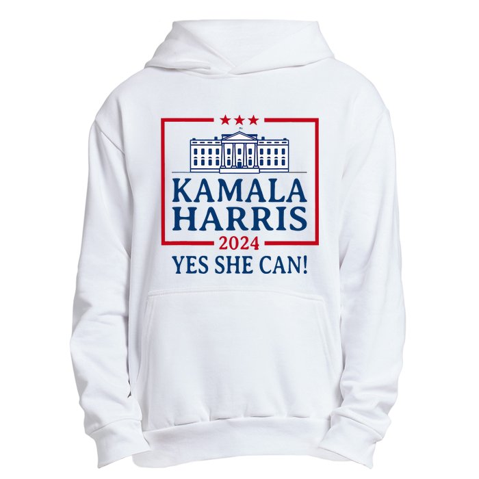 Pro Kamala Harris Yes She Can Kamala Harris 2024 President Urban Pullover Hoodie