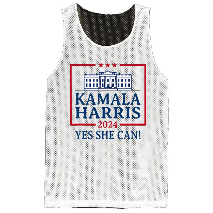 Pro Kamala Harris Yes She Can Kamala Harris 2024 President Mesh Reversible Basketball Jersey Tank