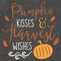 Pumpkin Kisses Harvest Wishes Vector Backpack