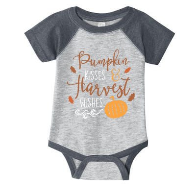 Pumpkin Kisses Harvest Wishes Infant Baby Jersey Bodysuit