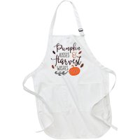 Pumpkin Kisses Harvest Wishes Full-Length Apron With Pockets