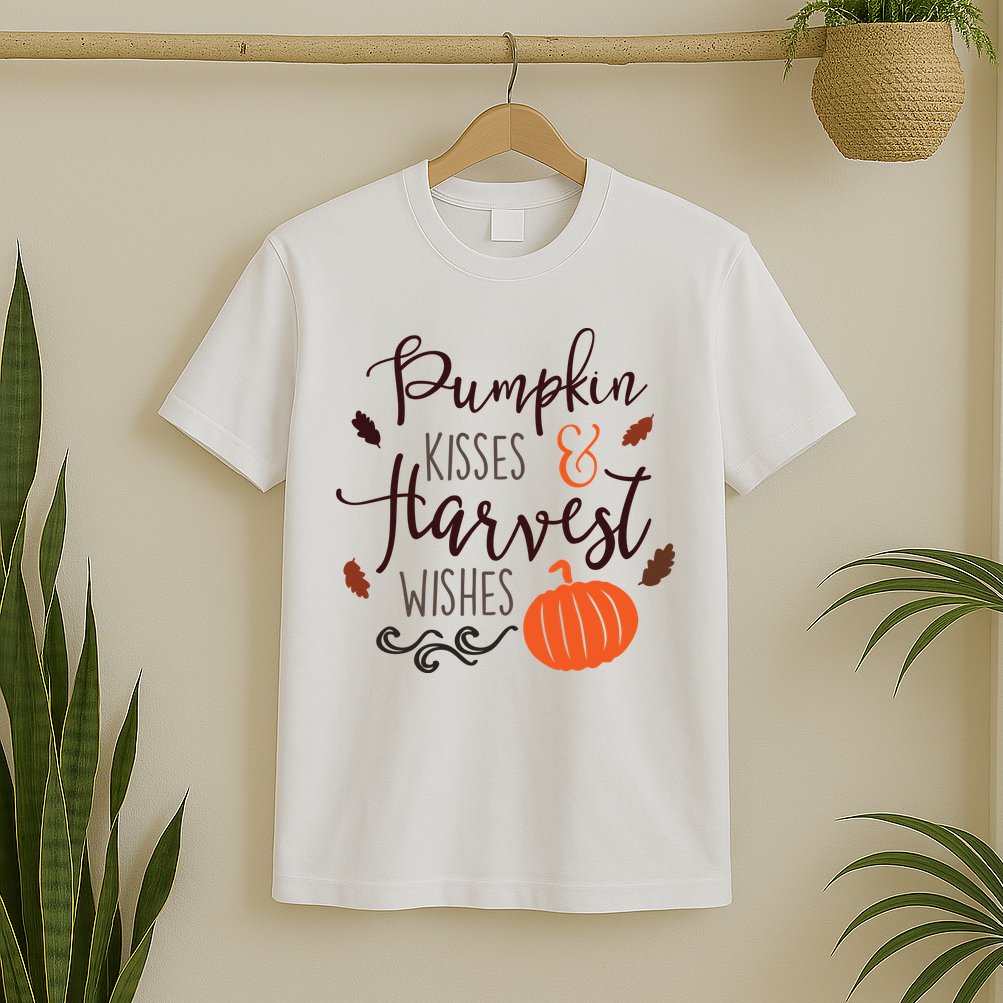 Pumpkin Kisses Harvest Wishes T-Shirt