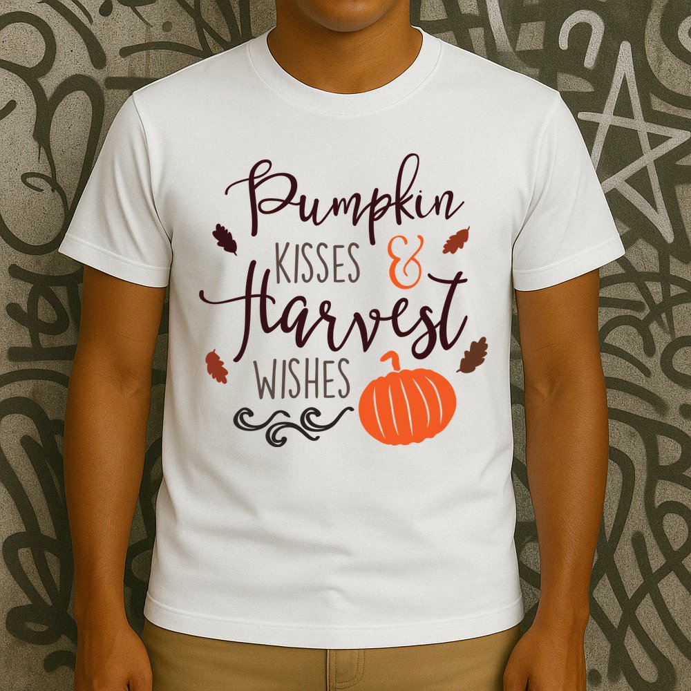 Pumpkin Kisses Harvest Wishes T-Shirt
