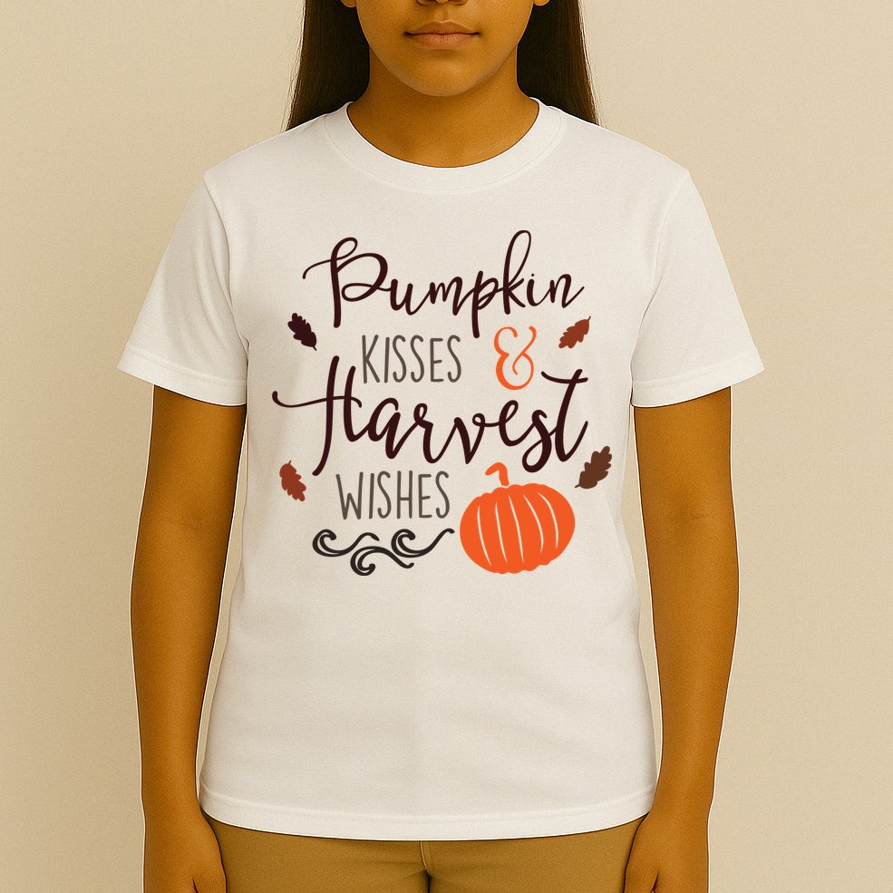 Pumpkin Kisses Harvest Wishes T-Shirt