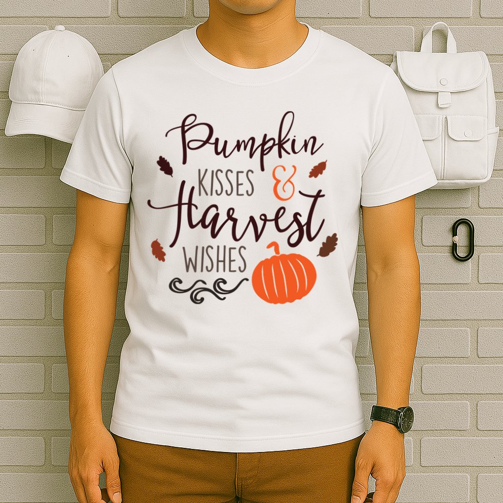 Pumpkin Kisses Harvest Wishes T-Shirt