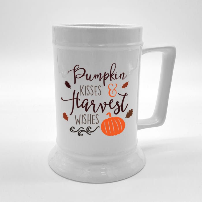 Pumpkin Kisses Harvest Wishes Beer Stein