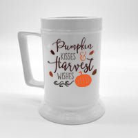 Pumpkin Kisses Harvest Wishes Beer Stein