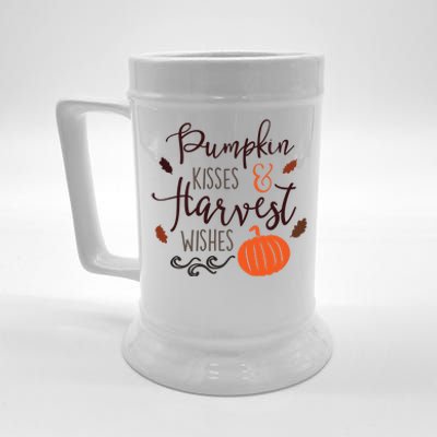 Pumpkin Kisses Harvest Wishes Beer Stein