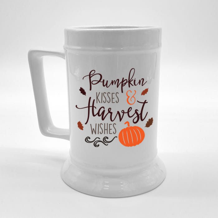 Pumpkin Kisses Harvest Wishes Beer Stein